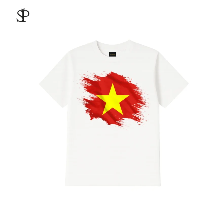 Áo Thun Lá Cờ Việt Nam| 100% Cotton 250GSM