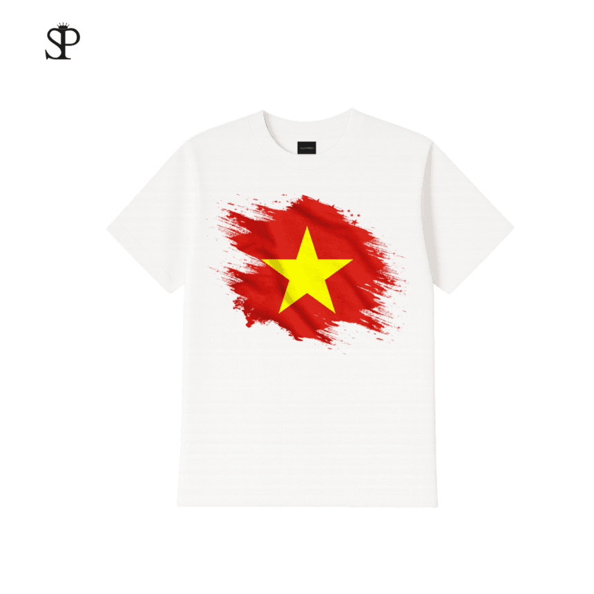 Áo Thun Lá Cờ Việt Nam | 100% Cotton 250GSM