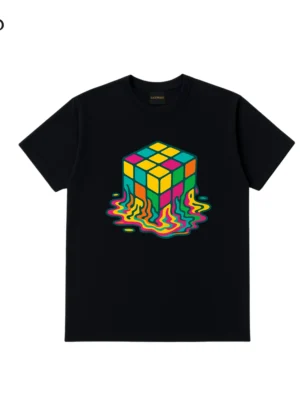 Áo Thun Melting Rubik, 100% Cotton 250GSM