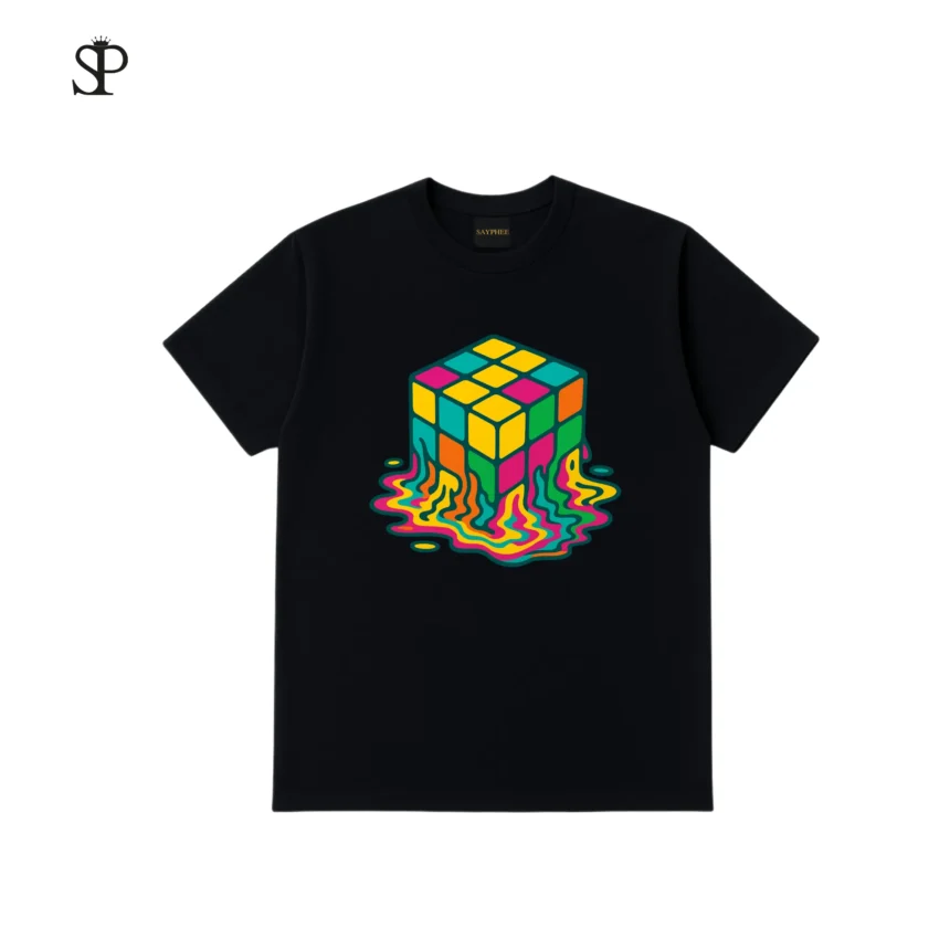 Áo Thun Melting Rubik, 100% Cotton 250GSM